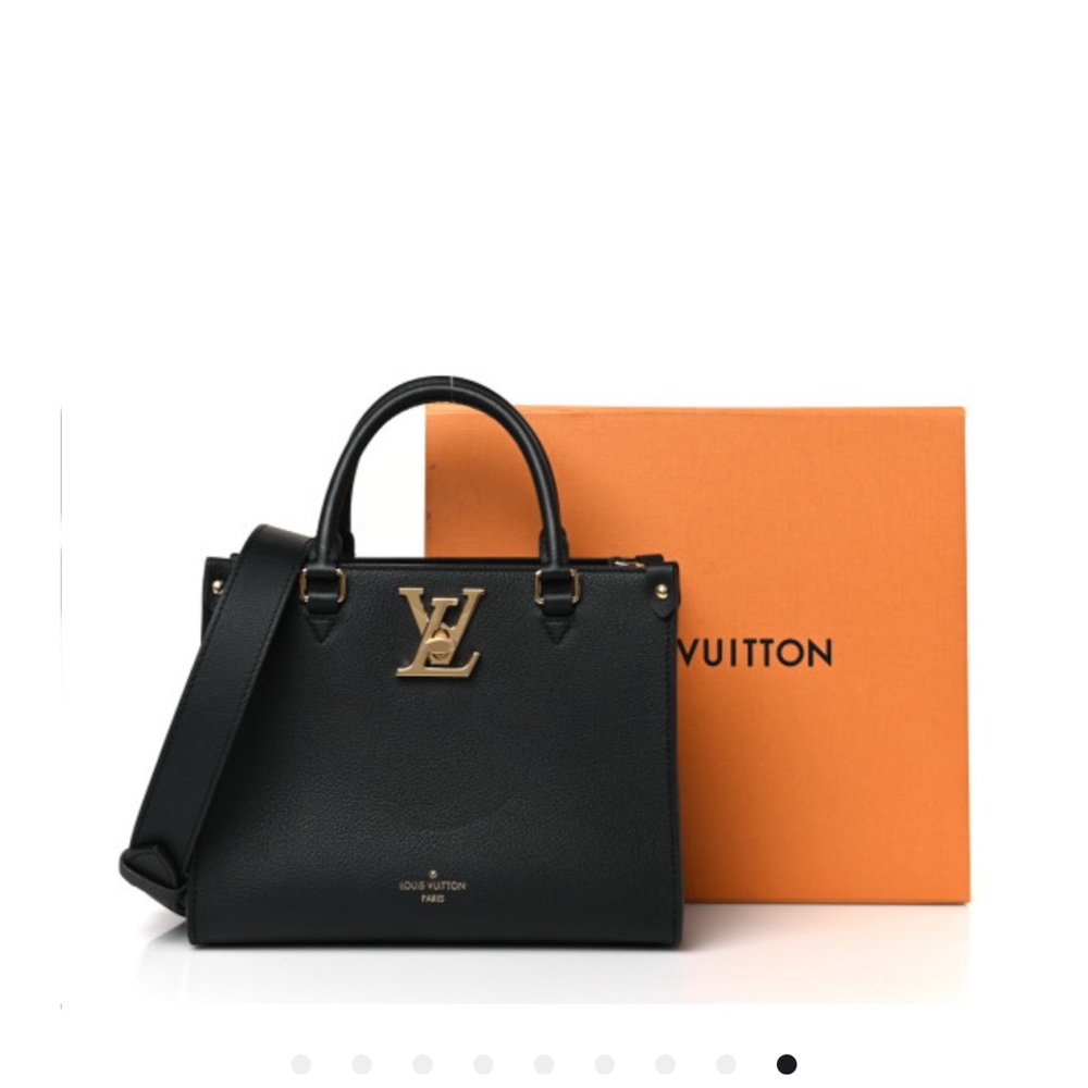 Louis Vuitton Calfskin Lock & Go Tote Black